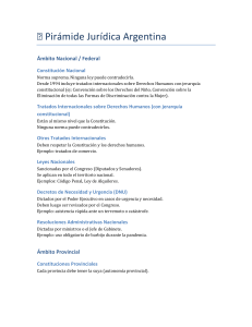 Pir&aacute;mide Jur&iacute;dica Argentina: Constituci&oacute;n y Leyes