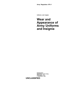 Army Uniforms & Insignia: AR 670-1 Guide