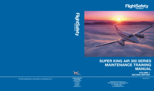 Super King Air 300 Series Maintenance Training Manual Vol 1