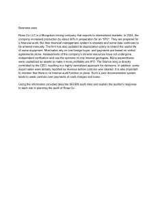 Audit Risks & Responses for Rose Co LLC IPO - Business Case Study