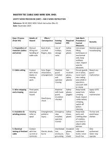 Cable & Wire Manufacturing Safety Work Procedure (SWP) - ADB 2