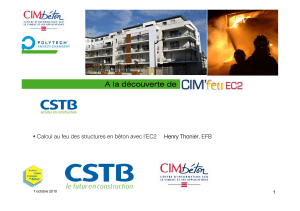 Résistance au feu des structures béton avec l'EC2