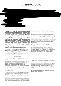 Evolution of HTTP to HTTP/3 and Web Security