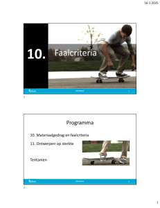 Faalcriteria en ontwerpen op sterkte - Sterkteleer cursus
