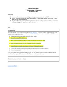 Y10 Language Literature Group Project: Graphic Novel Analysis & IBDP Prep