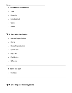 Heredity & Genetics Study Guide: Key Concepts