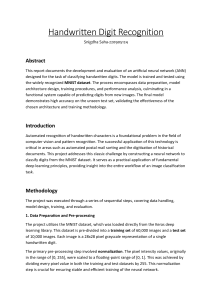 Handwritten Digit Recognition with Neural Networks