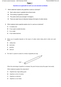IGCSE Chemistry Giant Covalent Structures Practice Questions