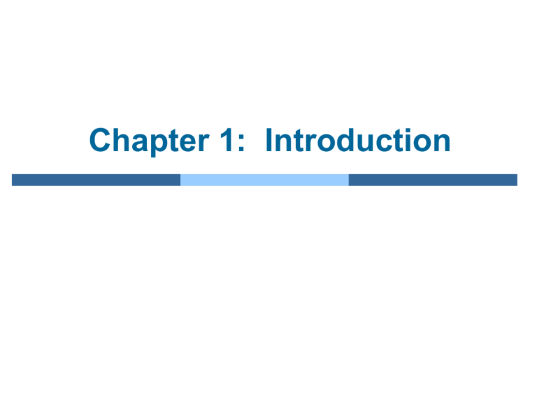 Operating Systems Introduction: Concepts & Architecture