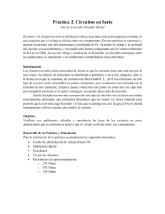Pr&aacute;ctica 2. Circuitos en Serie