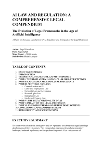 AI Law & Regulation: Comprehensive Legal Compendium & Thesis