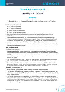 IB Chemistry Answers: 2023 Edition