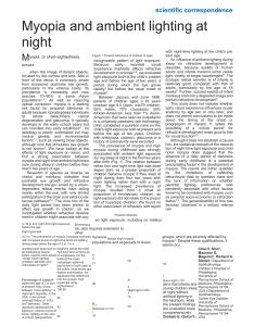 Myopia & Night Lighting: Early Childhood Sleep & Eye Growth