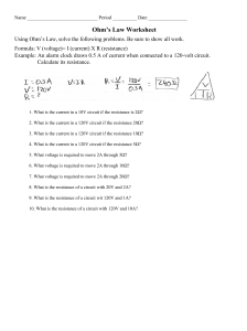 Ohm's Law Worksheet: Practice Problems & Solutions