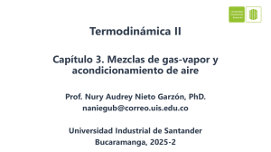 Capítulo 3. Mezclas gas-vapor, psicrometría