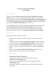 Training & Development Course Syllabus: Global Talent & AI Upskilling