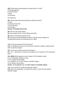 Stock Management Q&A: MES Statuses & Virtual Testing
