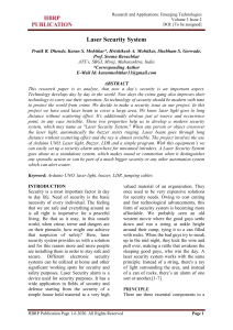Laser Security System: Arduino UNO, LDR, Buzzer for Home Security