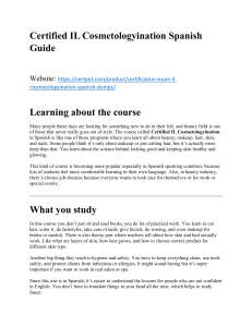 Certified IL Cosmetologyination Spanish Guide