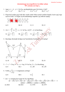Attestatsiya @super matematika2020