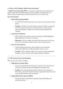 Public-Private Partnerships (PPPs) Explained