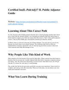 Certified InsIL-PubAdj17 IL Public Adjuster Preparation Guide Essential Study Resources