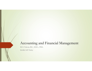 Accounting and Financial Management - Dr. S. Velavan