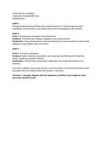 British Rule in India: Harm vs. Benefit Essay