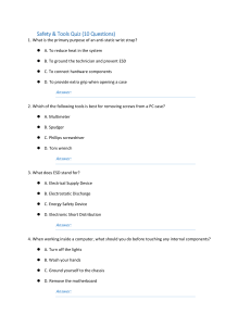 Safety & Tools Quiz: Computer Hardware Basics