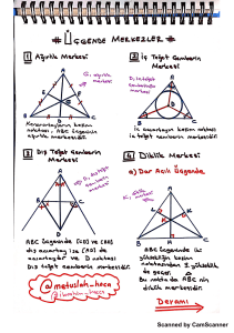 Centers in a Triangle: Geometry Study Guide