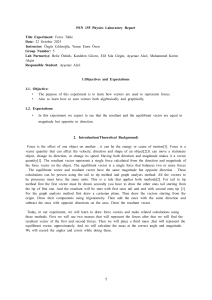 Force Table Experiment: Physics Lab Report