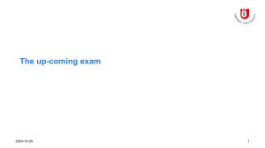 Exam Information: CBA, QALY, Discounting, and More