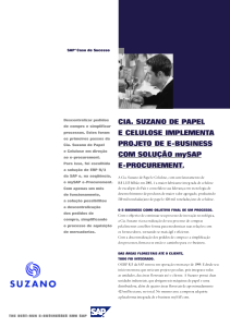 Estudo de Caso Suzano SAP e-Procurement