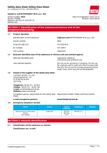 Sulphuric Acid ROTIPURAN® 96% SDS | REACH | Carl Roth