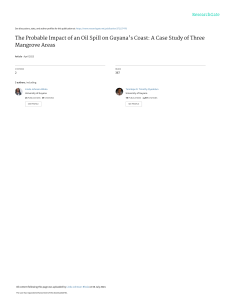 Oil Spill Impact on Guyana's Mangroves: A Case Study