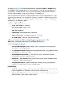 Plasterboard Market Analysis: Growth, Trends, and Forecasts
