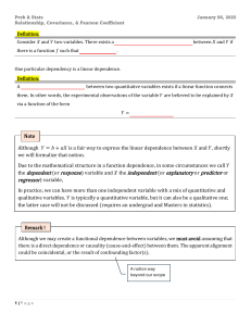Covariance & Pearson Coefficient: Prob & Stats Lecture
