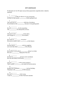 Lexical Sets Vocabulary Exercise