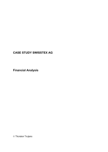 Swisstex AG Financial Analysis Case Study