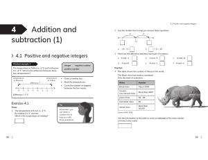 Middle School Math: Integers, Fractions, Percentages & Time