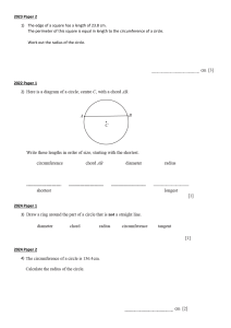 Arc Length Exam Questions