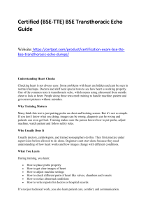Certified (BSE-TTE) BSE Transthoracic Echo Preparation Guide Essential Study Resources