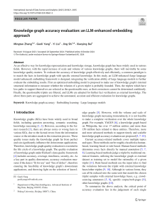 Knowledge Graph Accuracy Evaluation: LLM-Enhanced Embedding