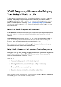 3D 4D Pregnancy Ultrasound &ndash; Bringing Your Baby&rsquo;s World to Life