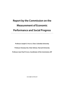 Economic Performance & Social Progress Report