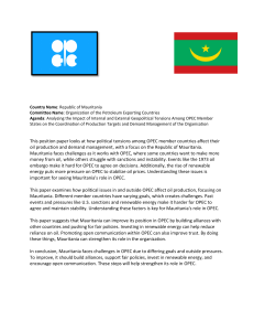 Mauritania's Role in OPEC: Geopolitical Tensions & Oil Production