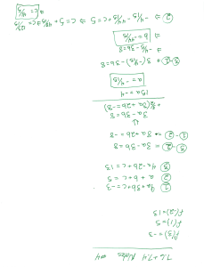 Notatki matematyczne: R&oacute;wnania algebraiczne i obliczenia