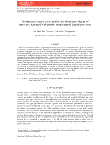 Seismic Design with Passive Damping: Performance Spectra Method