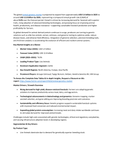 Animal Genetics Market: Global Forecast to 2035