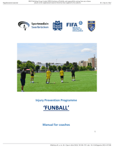 FUNBALL Injury Prevention Manual for Football Coaches